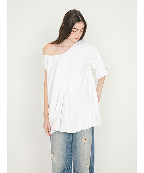 SORIN(ソリン )の「Asymmetric Balloon Tunic/アシンメトリック バルーンチュニック(Tシャツ/カットソー・レディース・ミント/グレー/ホワイト・38)」の15枚目の写真