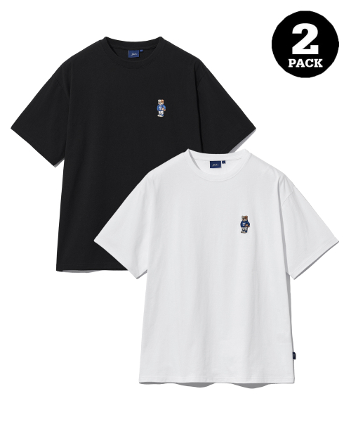 YALE（イェール）の「[2PACK] エンブロイダリーダン半袖Tシャツ ホワイト/ブラック（Tシャツ/カットソー・レディース・その他・LARGE/MEDIUM/X-LARGE/X-SMALL）」の7枚目の写真