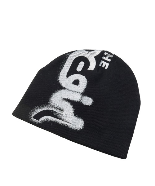 X-girl(エックスガール)の「HEAVY DISTRESSED LOGO BEANIE(ニットキャップ/ビーニー・レディース・ブラック/オリーブ・ONE SIZE)」の12枚目の写真