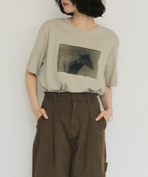 【cheriella】ホースフォトグラフィックTシャツ HORSE PHOTO GRAPHIC T-SHIRT