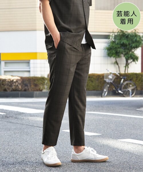ikka(イッカ)の「【MonoMax × 小泉孝太郎】Reflax(R)冷感UVイージーアンクルパンツ「小泉孝太郎さん着用モデル」(その他パンツ・メンズ・ブラウン系その他/チャコール/ネイビー/グリーン・S/M/L/XL)」の2枚目の写真