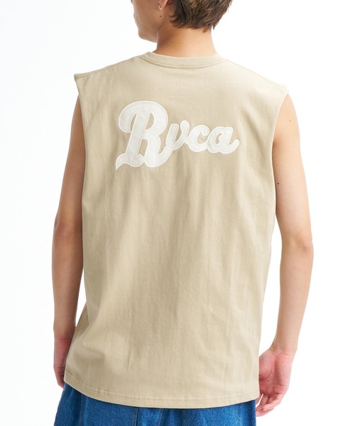 RVCA（ルーカ）の「RVCA メンズ RANCH SCRIPT TT タンクトップ 【2026年春夏モデル】（タンクトップ・メンズ・ブラック/オフホワイト/カーキ・MEDIUM/X-LARGE/SMALL/LARGE）」の3枚目の写真