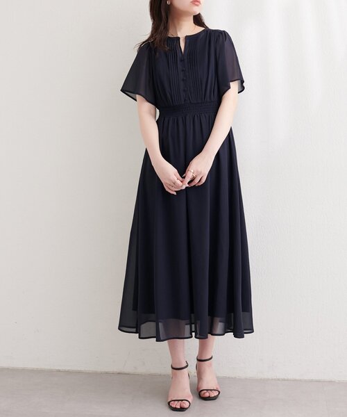 natural couture(ナチュラルクチュール)の「ピンタックフレア袖ワンピース(ワンピース・レディース・その他3/その他2/その他1/ネイビー/ラベンダー・FREE)」の17枚目の写真