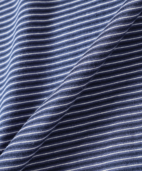 JOURNAL STANDARD relume（ジャーナルスタンダード　レリューム）の「マイクロ マルチボーダー Tシャツ（Tシャツ/カットソー・メンズ・ネイビー/ベージュ/ブラック・MEDIUM/LARGE）」の20枚目の写真