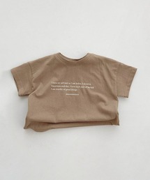 aimoha（アイモハ）の「【aimoha-KIDS-】ロゴプリントコットンTシャツ (SS)（Tシャツ/カットソー）」