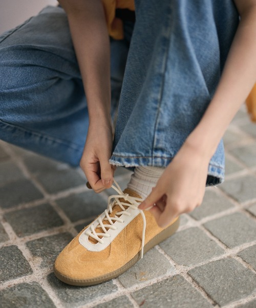 LAULEN(ローレン)の「german trainer sneakers / ジャーマントレーナー スニーカー(スニーカー・レディース・ブラウン/アイボリー/キャメル/グレー・23cm/24cm/25cm)」の4枚目の写真