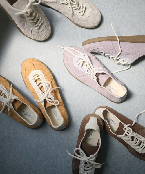 LAULEN(ローレン)の「german trainer sneakers / ジャーマントレーナー スニーカー(スニーカー・レディース・ブラウン/アイボリー/キャメル/グレー・23cm/24cm/25cm)」の7枚目の写真
