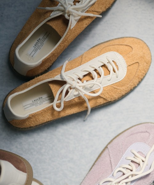 LAULEN(ローレン)の「german trainer sneakers / ジャーマントレーナー スニーカー(スニーカー・レディース・ブラウン/アイボリー/キャメル/グレー・23cm/24cm/25cm)」の6枚目の写真