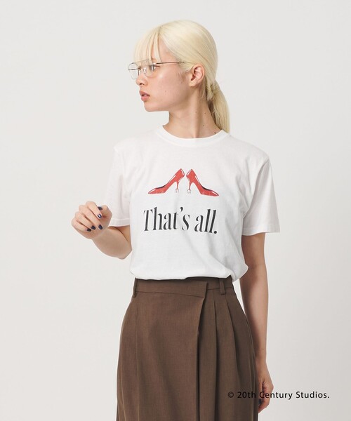 BEAUTY&YOUTH UNITED ARROWS(ビューティーアンドユースユナイテッドアローズ)の「【別注】<プラダを着た悪魔2> シアー プリント Tシャツ(Tシャツ/カットソー・レディース・その他2/その他1/ライトグレー・FREE)」の3枚目の写真