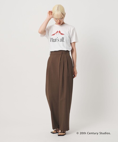 BEAUTY&YOUTH UNITED ARROWS(ビューティーアンドユースユナイテッドアローズ)の「【別注】<プラダを着た悪魔2> シアー プリント Tシャツ(Tシャツ/カットソー・レディース・その他2/その他1/ライトグレー・FREE)」の6枚目の写真
