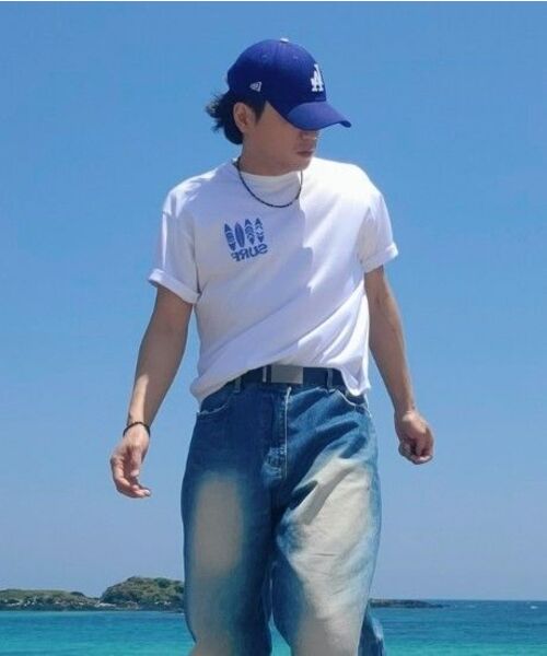 CARGOBROS（カーゴブロス）の「トラベルラインサーフ半袖Tシャツ（カーキ）（Tシャツ/カットソー・メンズ・その他・SMALL/MEDIUM/LARGE/X-LARGE/2XL）」の8枚目の写真