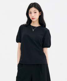 レディースクールボリュームスリーブ半袖Tシャツ-FCZG5854D03