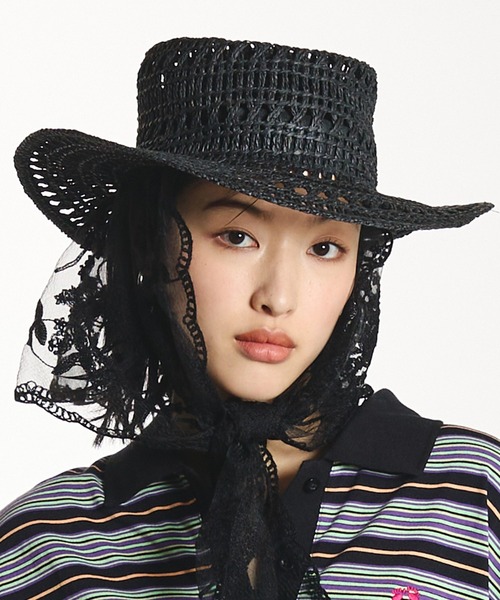 Odds(オッズ)の「(odds)ARGYLE POKEPIE HAT(ハット・レディース・ブラック/ベージュ・ONE SIZE)」の2枚目の写真