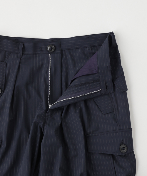 Laid．B（レイドビー）の「Laid.B / レイドビー RELAX BANKER'S CARGO SHORTS（その他パンツ・メンズ・ネイビー/グレー/チャコールグレー・1/2）」の5枚目の写真