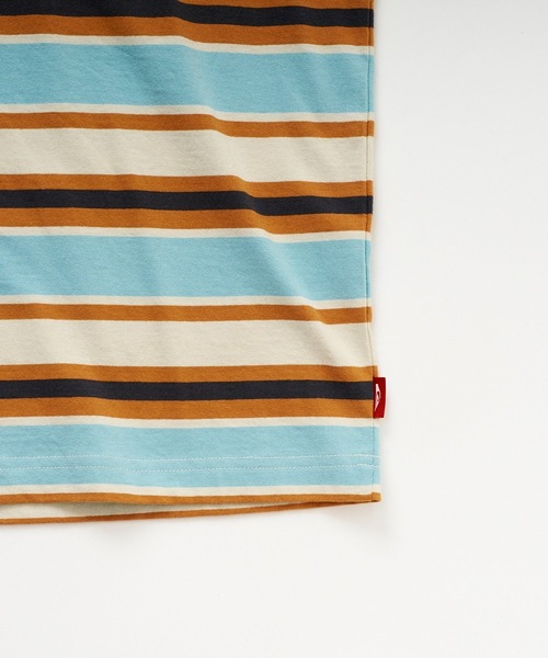 Quiksilver(クイックシルバー)の「<QUIKSILVER X DOGTOWN> メンズ DTQS BORDER ST ボーダー半袖Tシャツ ルーズフィット【2026年夏モデル】(Tシャツ/カットソー・メンズ・ホワイト/グリーン・X-LARGE/LARGE)」の9枚目の写真