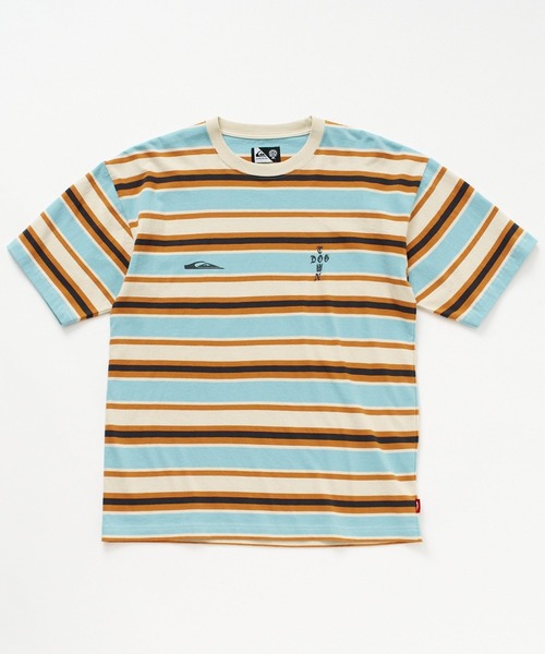 Quiksilver(クイックシルバー)の「<QUIKSILVER X DOGTOWN> メンズ DTQS BORDER ST ボーダー半袖Tシャツ ルーズフィット【2026年夏モデル】(Tシャツ/カットソー・メンズ・ホワイト/グリーン・X-LARGE/LARGE)」の13枚目の写真