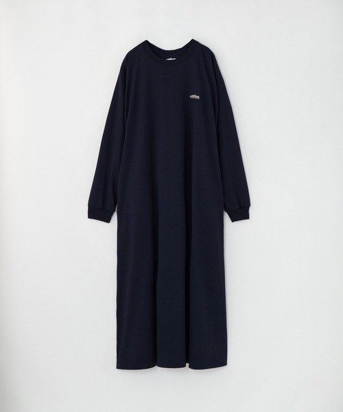 THOUSAND MILE（サウザンドマイル）の「[L's]ロングスリーブワンピースT/C JERSEY<抗菌防臭、吸水速乾、毛玉防止>（ワンピース・レディース・グレー/ネイビー/ブラック/チャコールグレー・FREE）」の4枚目の写真