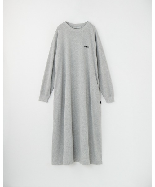 THOUSAND MILE（サウザンドマイル）の「[L's]ロングスリーブワンピースT/C JERSEY<抗菌防臭、吸水速乾、毛玉防止>（ワンピース・レディース・グレー/ネイビー/ブラック/チャコールグレー・FREE）」の3枚目の写真