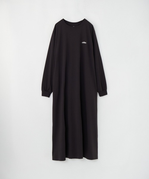 THOUSAND MILE（サウザンドマイル）の「[L's]ロングスリーブワンピースT/C JERSEY<抗菌防臭、吸水速乾、毛玉防止>（ワンピース・レディース・グレー/ネイビー/ブラック/チャコールグレー・FREE）」の2枚目の写真