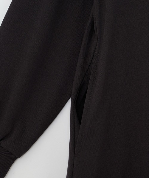 THOUSAND MILE（サウザンドマイル）の「[L's]ロングスリーブワンピースT/C JERSEY<抗菌防臭、吸水速乾、毛玉防止>（ワンピース・レディース・グレー/ネイビー/ブラック/チャコールグレー・FREE）」の8枚目の写真
