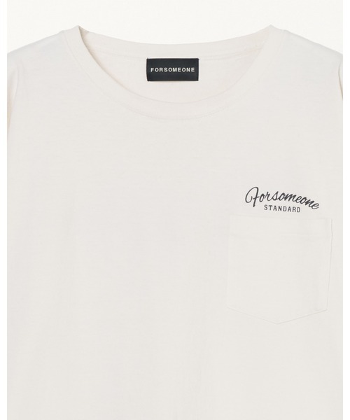FORSOMEONE（フォーサムワン）の「FORSOMEONE POCKET TEE（Tシャツ/カットソー・メンズ・ダークグレー・46/44/50/48）」の5枚目の写真