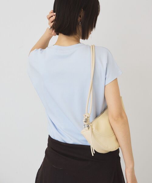 AMERICAN HOLIC(アメリカンホリック)の「【抗菌防臭】フレンチスリーブプルオーバー(Tシャツ/カットソー・レディース・サックスブルー/ブラック/オフホワイト/ブラウン/キャメル・L/M)」の21枚目の写真