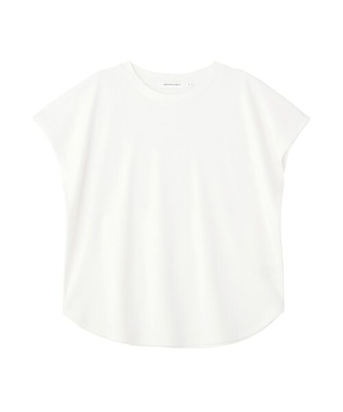 AMERICAN HOLIC(アメリカンホリック)の「【抗菌防臭】フレンチスリーブプルオーバー(Tシャツ/カットソー・レディース・サックスブルー/ブラック/オフホワイト/ブラウン/キャメル・L/M)」の13枚目の写真