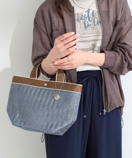 SHOO・LA・RUE(シューラルー)の「雑材シートランチトートバッグ(トートバッグ・レディース・ナチュラル/グレー/ネイビー・00)」の3枚目の写真