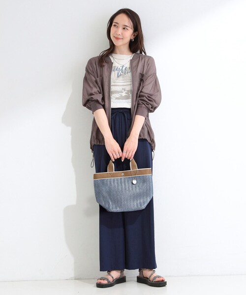 SHOO・LA・RUE(シューラルー)の「雑材シートランチトートバッグ(トートバッグ・レディース・ナチュラル/グレー/ネイビー・00)」の11枚目の写真