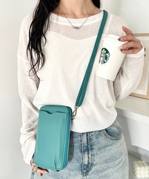 お財布機能付き 縦型ウォレットショルダーバッグ スマホケース スマホショルダー