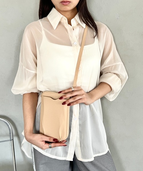 wears(ウェアーズ)の「お財布機能付き 縦型ウォレットショルダーバッグ スマホケース スマホショルダー(ショルダーバッグ・レディース・ブラウン/グレー/ベージュ/ブラック/ピンク/ブルー・FREE)」の21枚目の写真