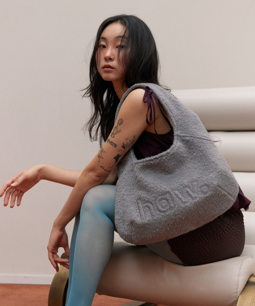 HAVEAWHALE(ハブアホエール)の「mini wool pebble bag (GR)(トートバッグ・レディース・その他・FREE)」の1枚目の写真