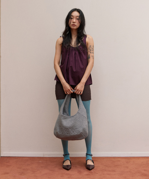 HAVEAWHALE(ハブアホエール)の「mini wool pebble bag (GR)(トートバッグ・レディース・その他・FREE)」の4枚目の写真