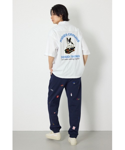RODEO CROWNS WIDE BOWL(ロデオクラウンズワイドボウル)の「Dotted スウェットパンツ(スウェットパンツ・メンズ・ネイビー/杢グレー/ブラック・LARGE/MEDIUM)」の8枚目の写真