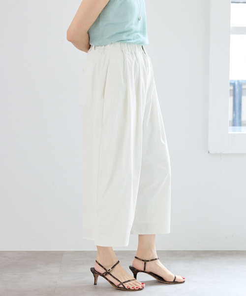 IENA(イエナ)の「《UVカット/接触冷感》オーバルハーフパンツ(その他パンツ・レディース・ホワイト/チャコールグレー・36/38)」の6枚目の写真