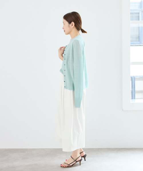 IENA(イエナ)の「《UVカット/接触冷感》オーバルハーフパンツ(その他パンツ・レディース・ホワイト/チャコールグレー・36/38)」の8枚目の写真