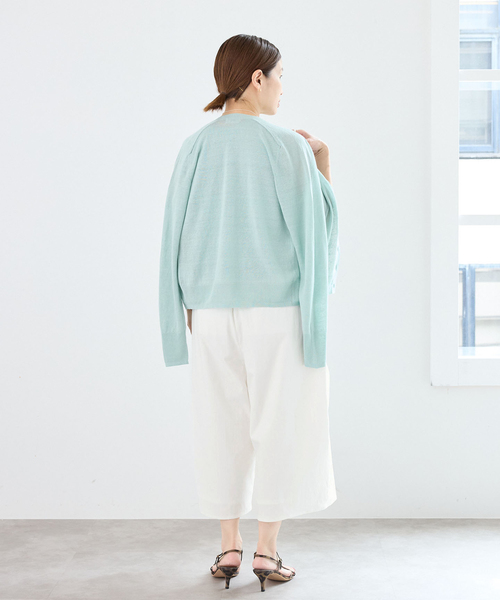 IENA(イエナ)の「《UVカット/接触冷感》オーバルハーフパンツ(その他パンツ・レディース・ホワイト/チャコールグレー・36/38)」の9枚目の写真