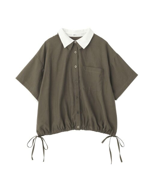 CRAFT STANDARD BOUTIQUE(クラフトスタンダードブティック)の「レイヤードライクショートスリーブシャツ(シャツ/ブラウス・レディース・ドット/ブルー/ブラウン・FREE)」の19枚目の写真