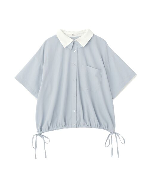 CRAFT STANDARD BOUTIQUE(クラフトスタンダードブティック)の「レイヤードライクショートスリーブシャツ(シャツ/ブラウス・レディース・ドット/ブルー/ブラウン・FREE)」の20枚目の写真