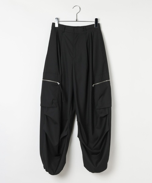 PAGEBOY(ページボーイ)の「ZIPタックカーゴパンツ【裾ドローコード付き】(カーゴパンツ・レディース・パープル/ブラック/チャコールグレー・FREE)」の12枚目の写真