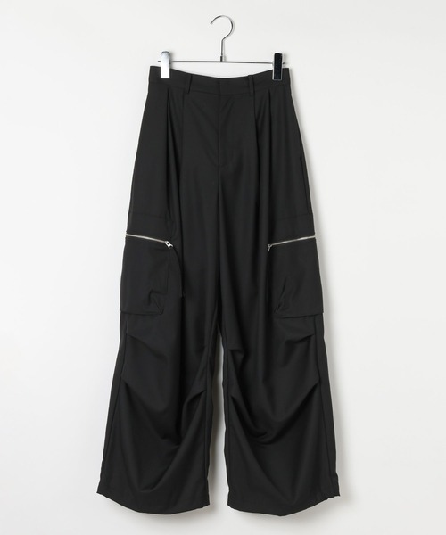 PAGEBOY(ページボーイ)の「ZIPタックカーゴパンツ【裾ドローコード付き】(カーゴパンツ・レディース・パープル/ブラック/チャコールグレー・FREE)」の14枚目の写真