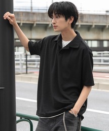 WEGO/【26春夏新作】フェイクレイヤードニットポロシャツ