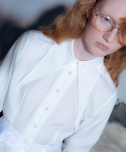 Carmelo(カーメロ)の「Long Collar Femme Fit Shirts / ロングカラーシャツ(シャツ/ブラウス・レディース・ホワイト・FREE)」の10枚目の写真