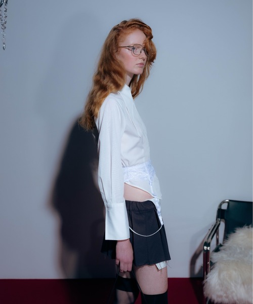 Carmelo(カーメロ)の「Long Collar Femme Fit Shirts / ロングカラーシャツ(シャツ/ブラウス・レディース・ホワイト・FREE)」の21枚目の写真