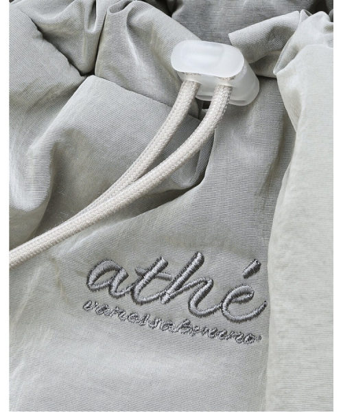 athe（アテ）の「[RUBAN] グレーリボンバックパック兼ショルダーバッグ L AABA5F901G2（ショルダーバッグ・レディース・グレー・FREE）」の3枚目の写真