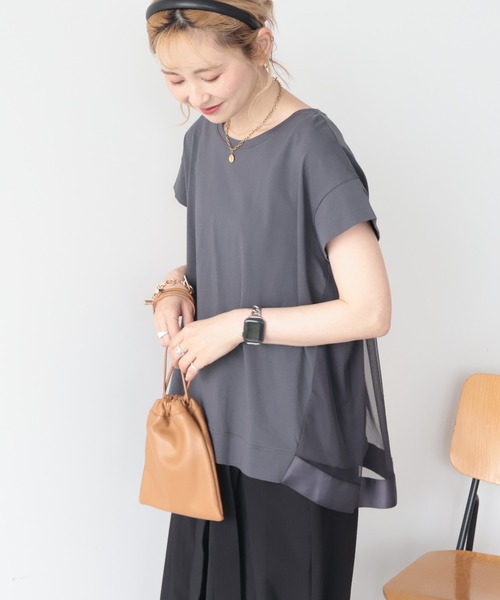 AMERICAN HOLIC(アメリカンホリック)の「【接触冷感】バックチュールドッキングプルオーバー(その他トップス・レディース・チャコールグレー/オフホワイト/ブラック・M/L)」の16枚目の写真