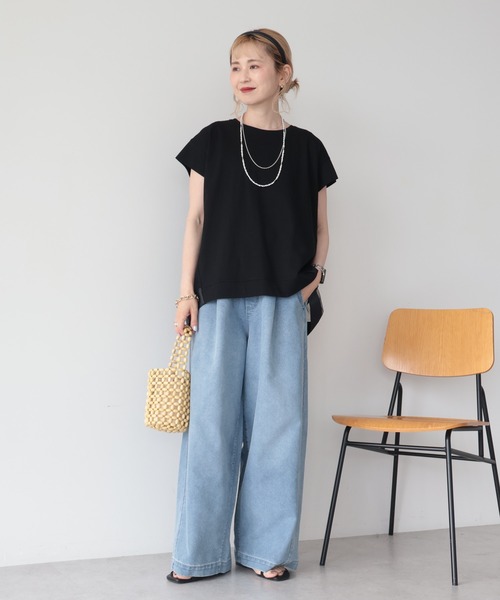 AMERICAN HOLIC(アメリカンホリック)の「【接触冷感】バックチュールドッキングプルオーバー(その他トップス・レディース・チャコールグレー/オフホワイト/ブラック・M/L)」の15枚目の写真