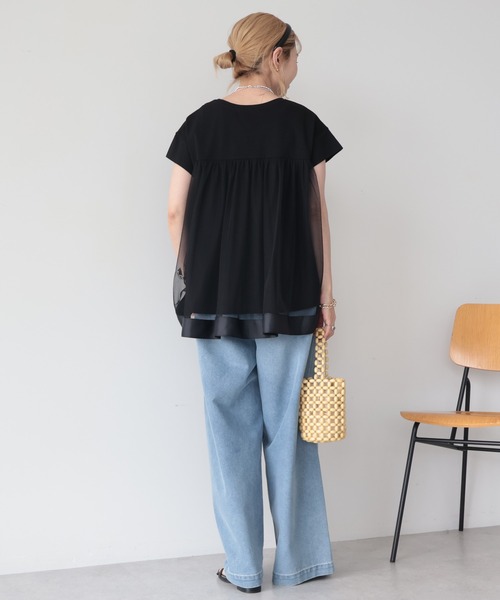 AMERICAN HOLIC(アメリカンホリック)の「【接触冷感】バックチュールドッキングプルオーバー(その他トップス・レディース・チャコールグレー/オフホワイト/ブラック・M/L)」の14枚目の写真