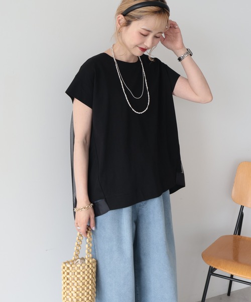 AMERICAN HOLIC(アメリカンホリック)の「【接触冷感】バックチュールドッキングプルオーバー(その他トップス・レディース・チャコールグレー/オフホワイト/ブラック・M/L)」の12枚目の写真