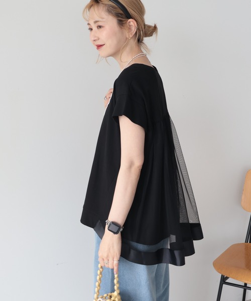 AMERICAN HOLIC(アメリカンホリック)の「【接触冷感】バックチュールドッキングプルオーバー(その他トップス・レディース・チャコールグレー/オフホワイト/ブラック・M/L)」の11枚目の写真